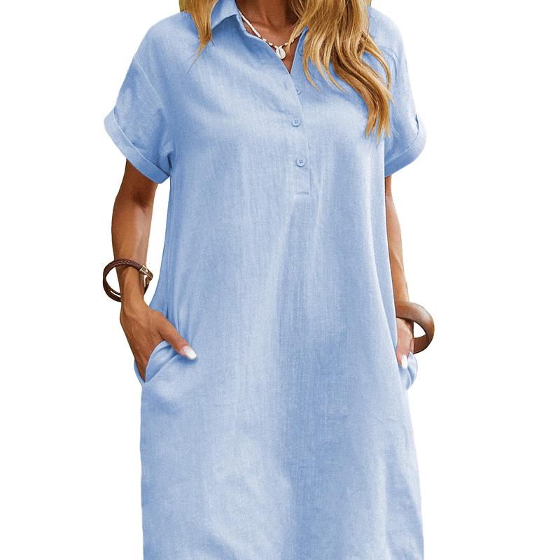 MAREN™ – Robe d'été décontractée à manches courtes