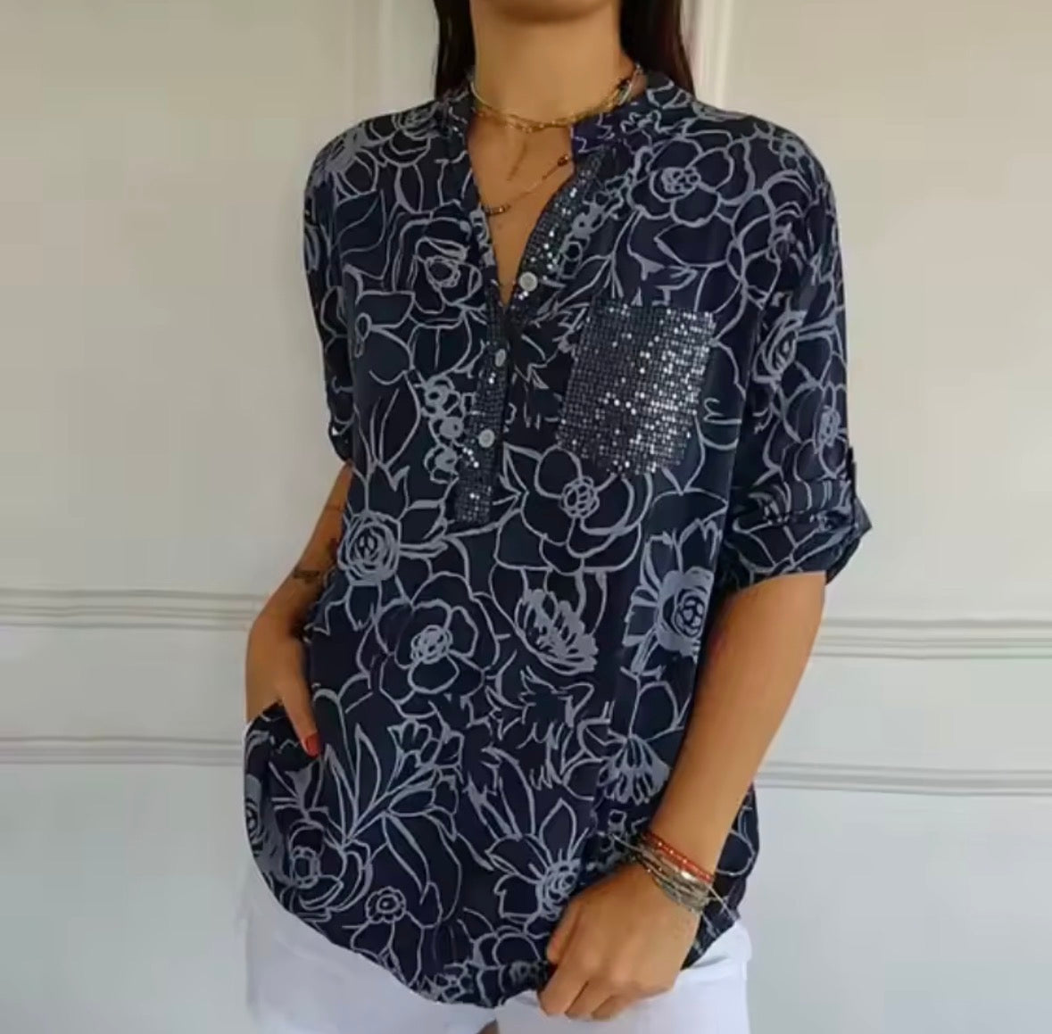 Elora™ | Blouse Élégante avec Poche