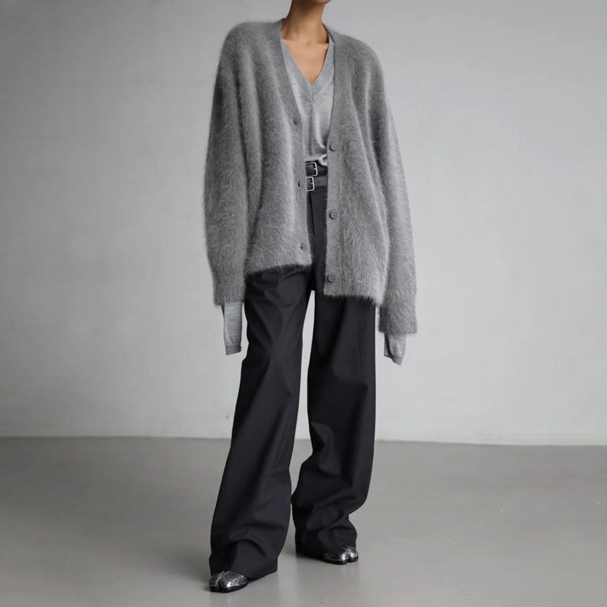 DHALIA | Elegancki oversize'owy kardigan