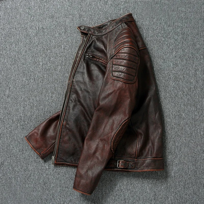 Kacper™ | Vintageowa Skórzana Kurtka