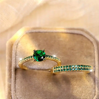 Bague Duo Émeraude Serena émeraude | Or