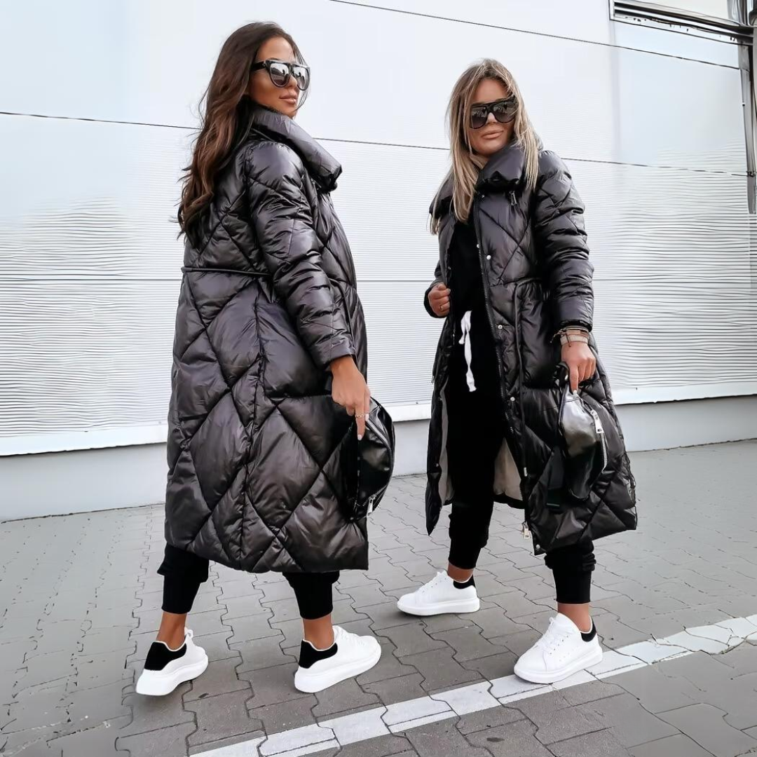 Damski Płaszcz Zimowy – Wiatroszczelny, Wodoodporny i Elegancko Ciepły