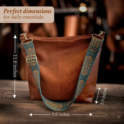 Charme Vintage de Chelsey | Sac à Bandoulière en Cuir