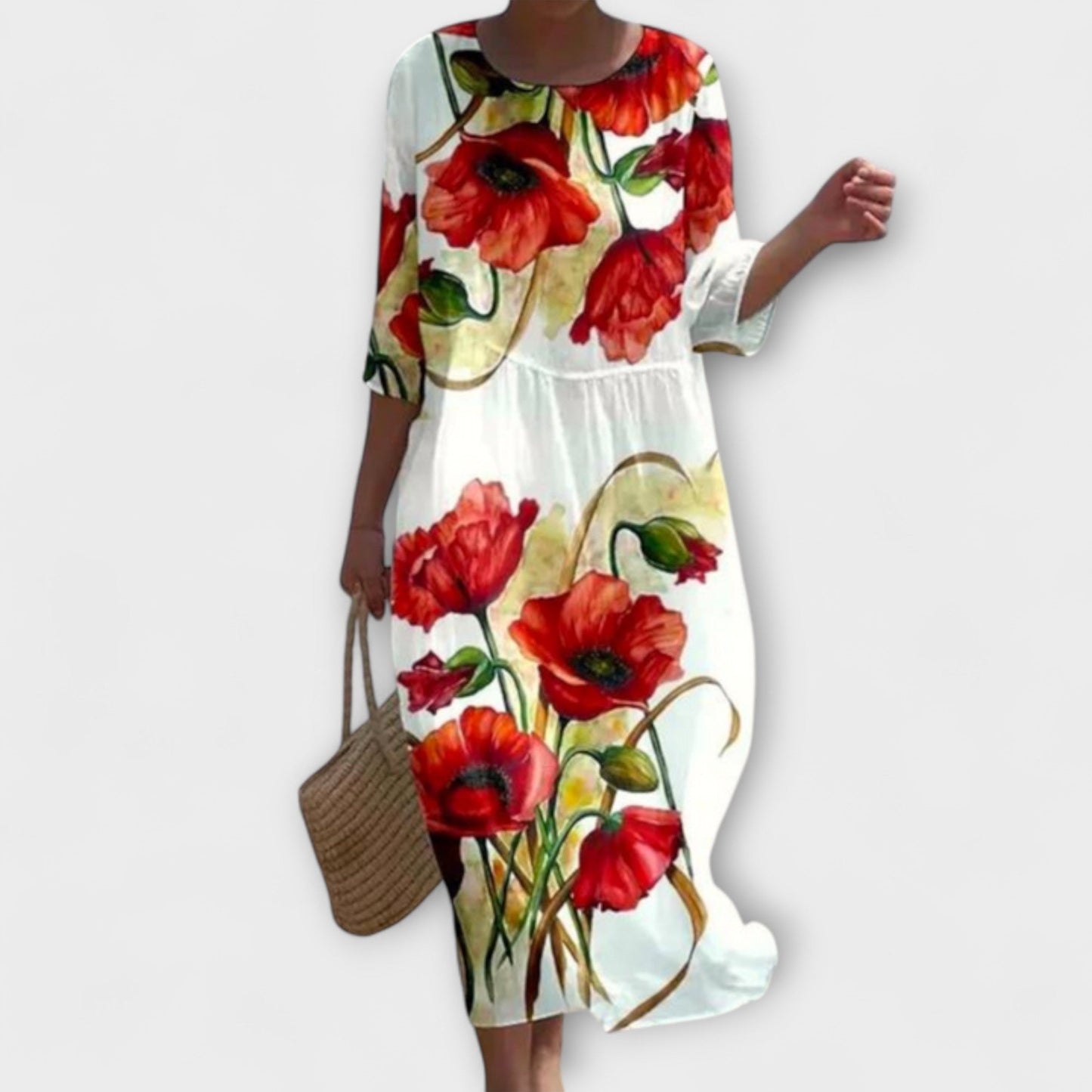 SHAE™ - Robe Maxi Florale Élégante