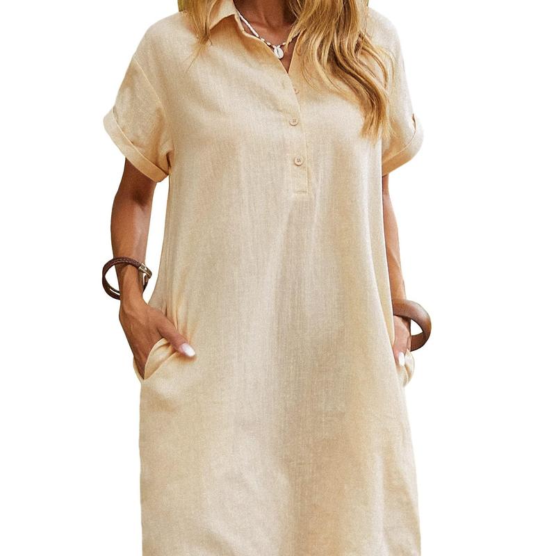 MAREN™ – Robe d'été décontractée à manches courtes