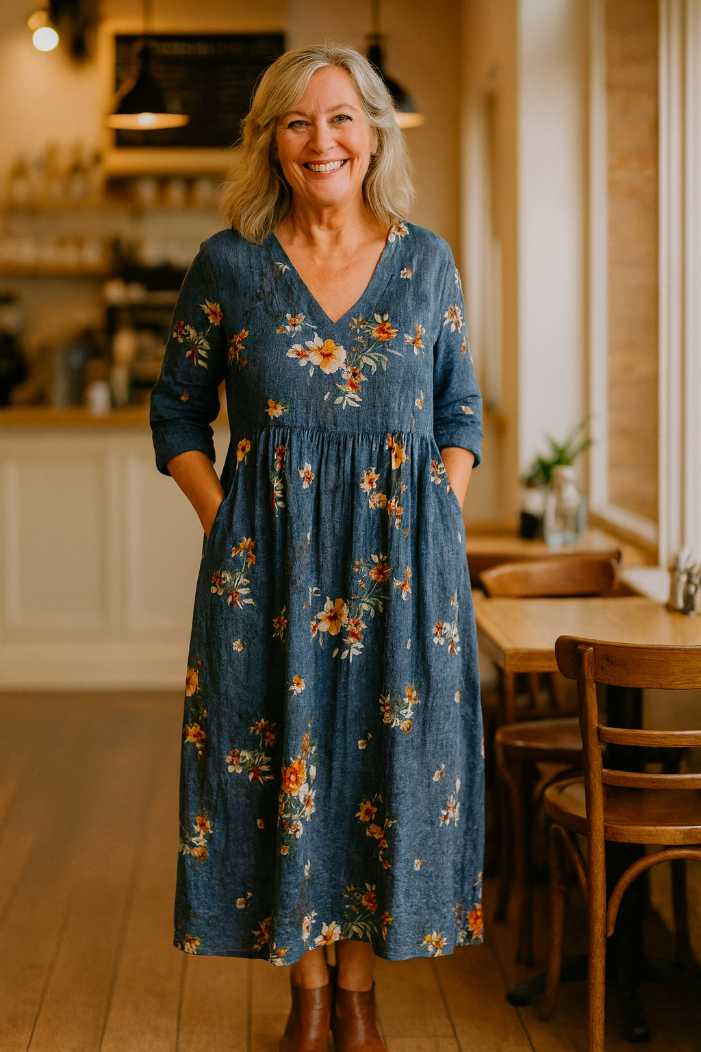 Noelia | Robe Maxi Confort – Élégance sans Effort, Confiance Toute la Journée