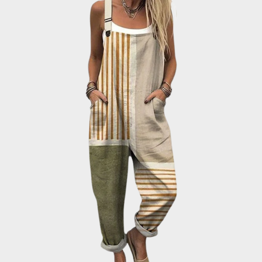 CATHY | SALOPETTE À RAYURES DÉCONTRACTÉE