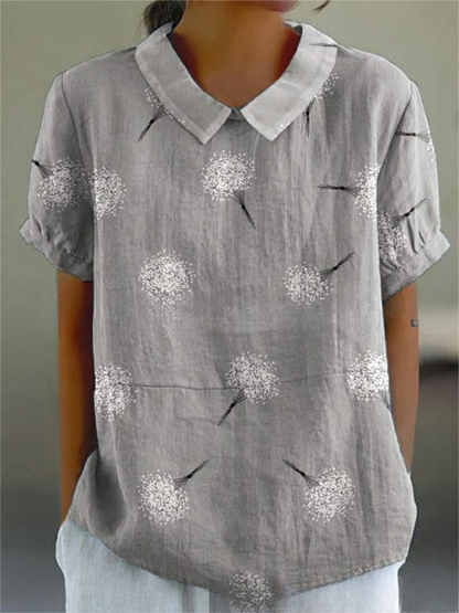MARLENE™ – Chemise à Imprimé Vintage