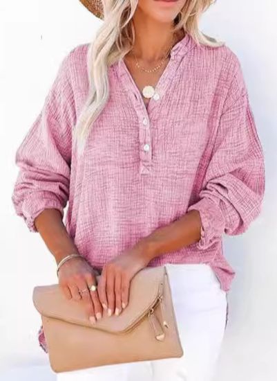 AYLA™ – Blouse décontractée à col en V