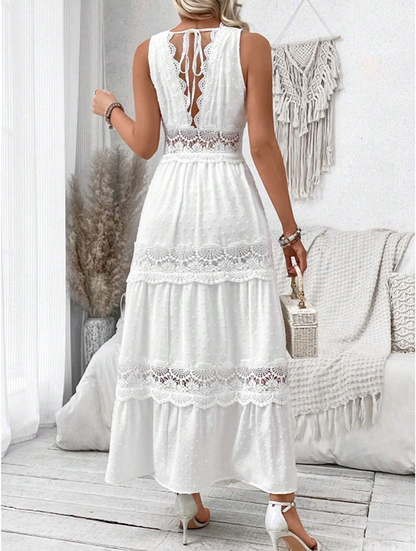 MAIKA™ - Robe en Dentelle à Col V