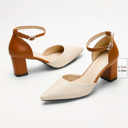 Marielle | Talons à sangle bicolores