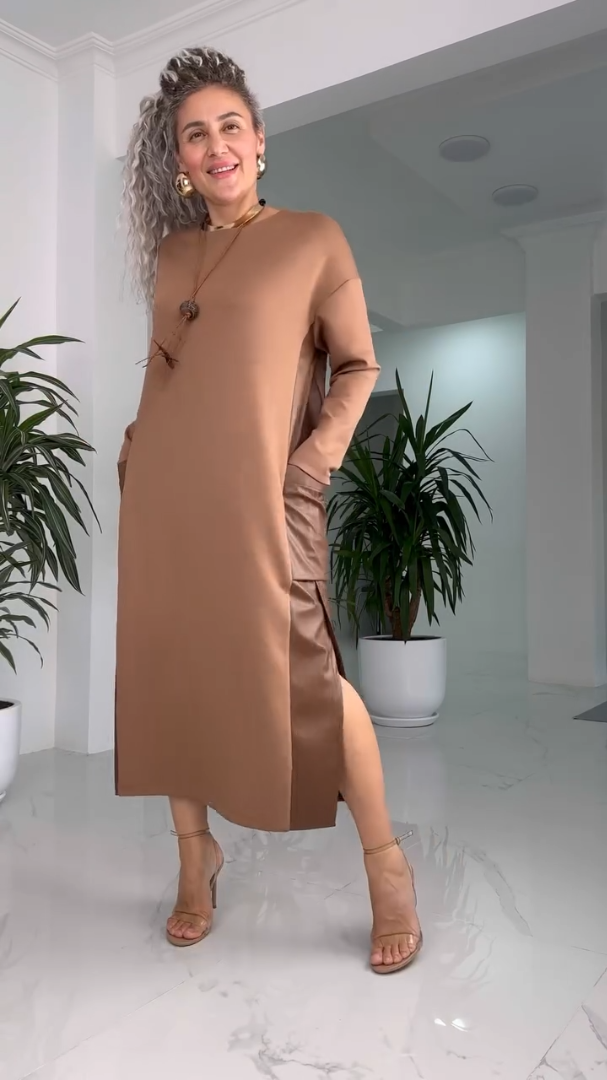 MARILYN™ - Robe Midi Minimaliste Classique