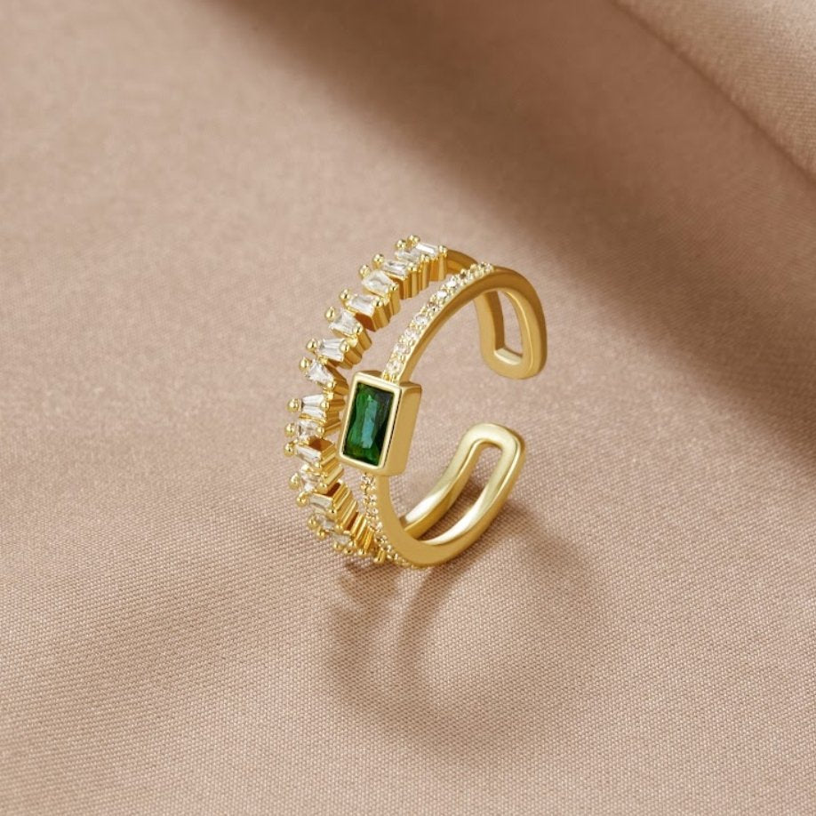Eugenia - Pierścionek z warstwowego kryształu