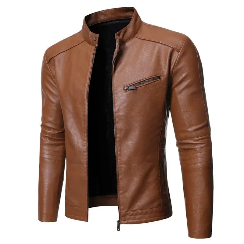 Karol™ | Elegancka Skórzana Kurtka