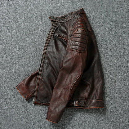 Kacper™ | Vintageowa Skórzana Kurtka